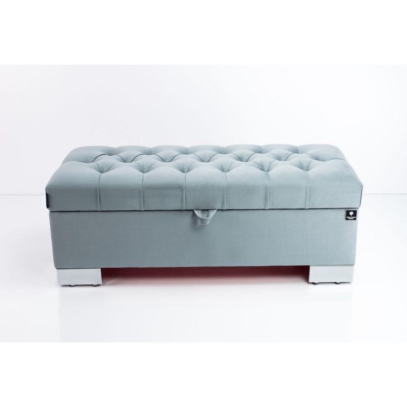 Tufted Storage Bench Chesterfield Q-4 Piano 11